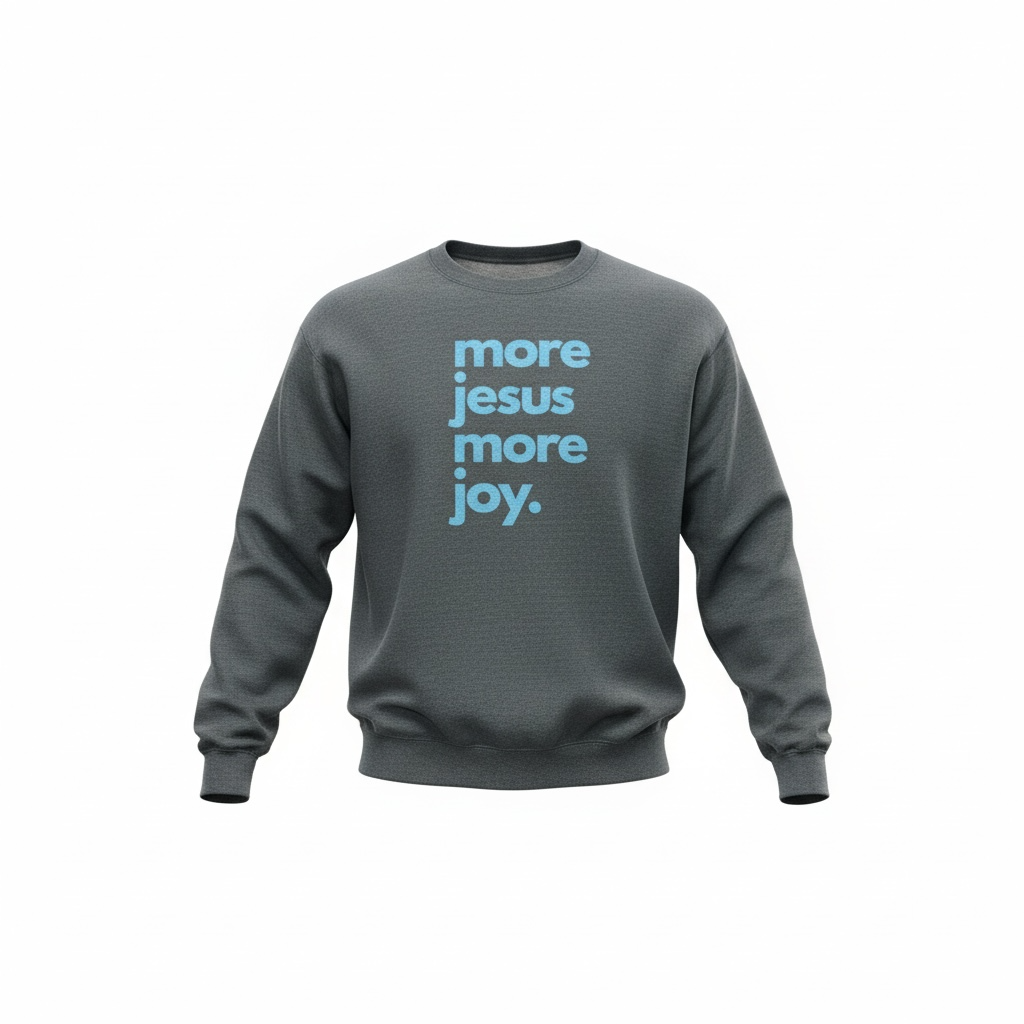 More Jesus More Joy - Sweatshirt - Dark Gray