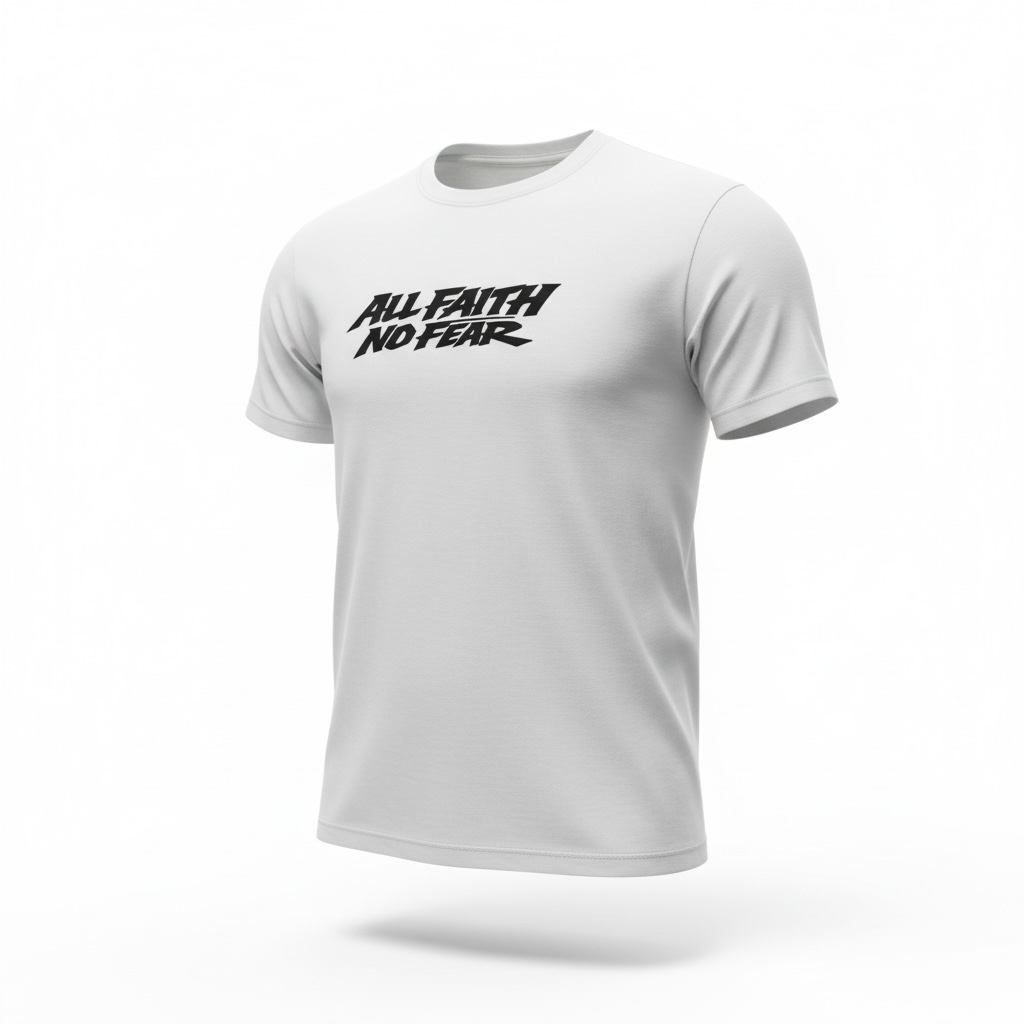 All Faith, No Fear- White - Comfort Fit