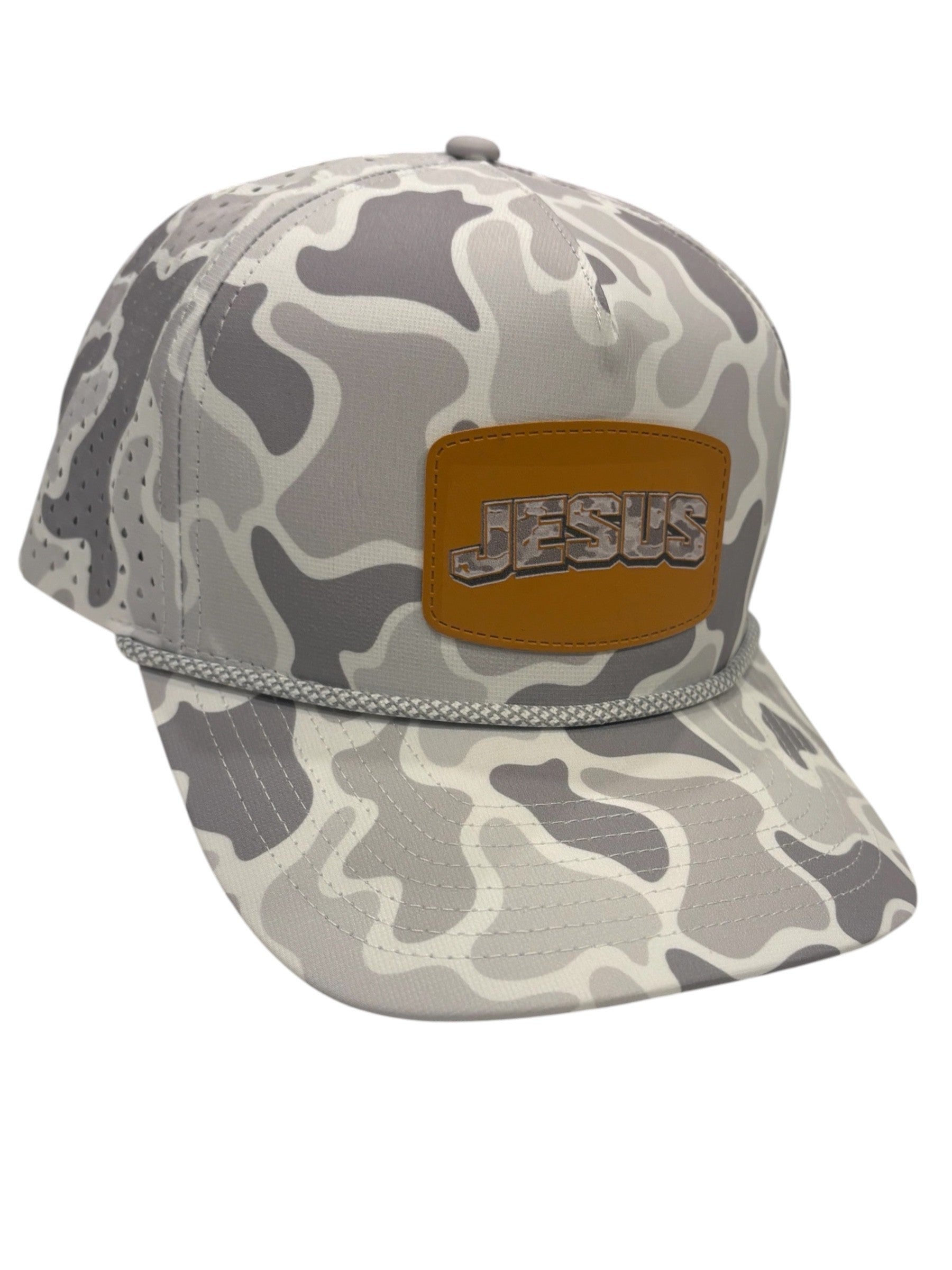 Camo Jesus Snapback Hat (Multiple Colors and Fits)