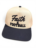 Faith & Football Embroidered Snapback Hat