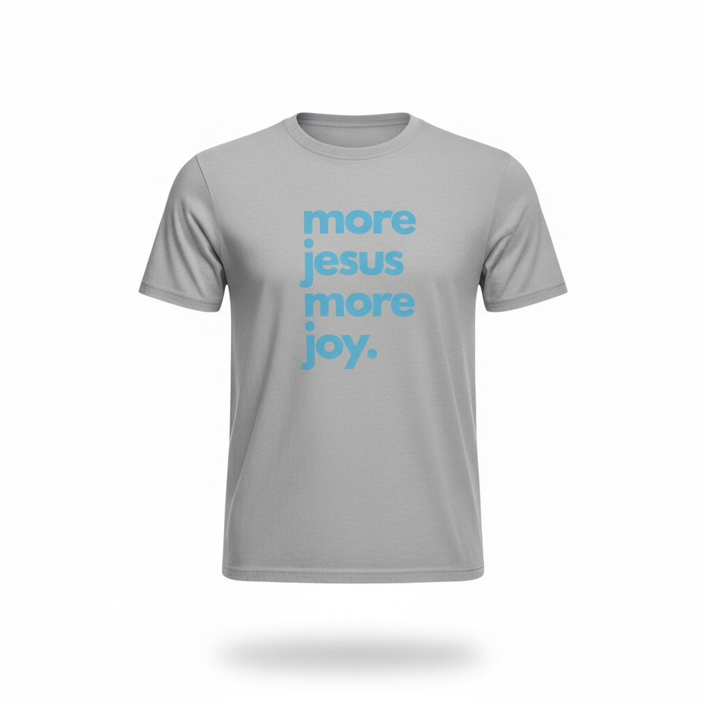 More Jesus More Joy- Gray - Comfort Fit